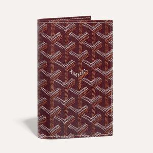 Goyard Grenelle Passport Cover / Wallet Burgundy